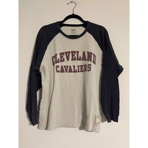 Cleveland Cavaliers Raglan Thermal Long Sleeve Shirt Banner Supply Co Large